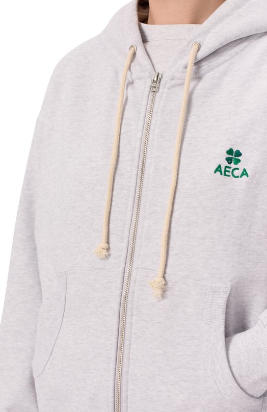 Хлопковая толстовка AECA WHITE AWCMFWBDTSZSO001C0.LIGHT GREY (XL) Серый  AWCMFWBDTSZSO001C0.LIGHT GREY (XL) Фото 5
