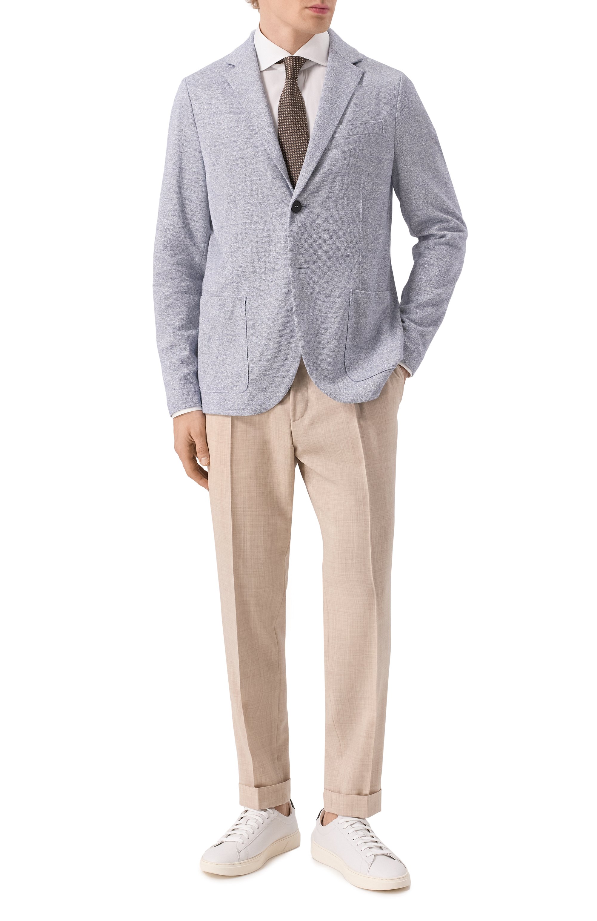 Пиджак из хлопка и льна HARRIS WHARF LONDON, арт. C8P22PDB, фото 2