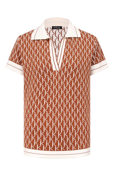 Женское хлопковое поло KITON, арт. D59778K0954F04