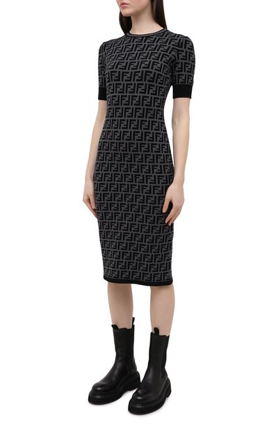 Платье из вискозы FENDI, арт. FZD753 A5QG, фото 3