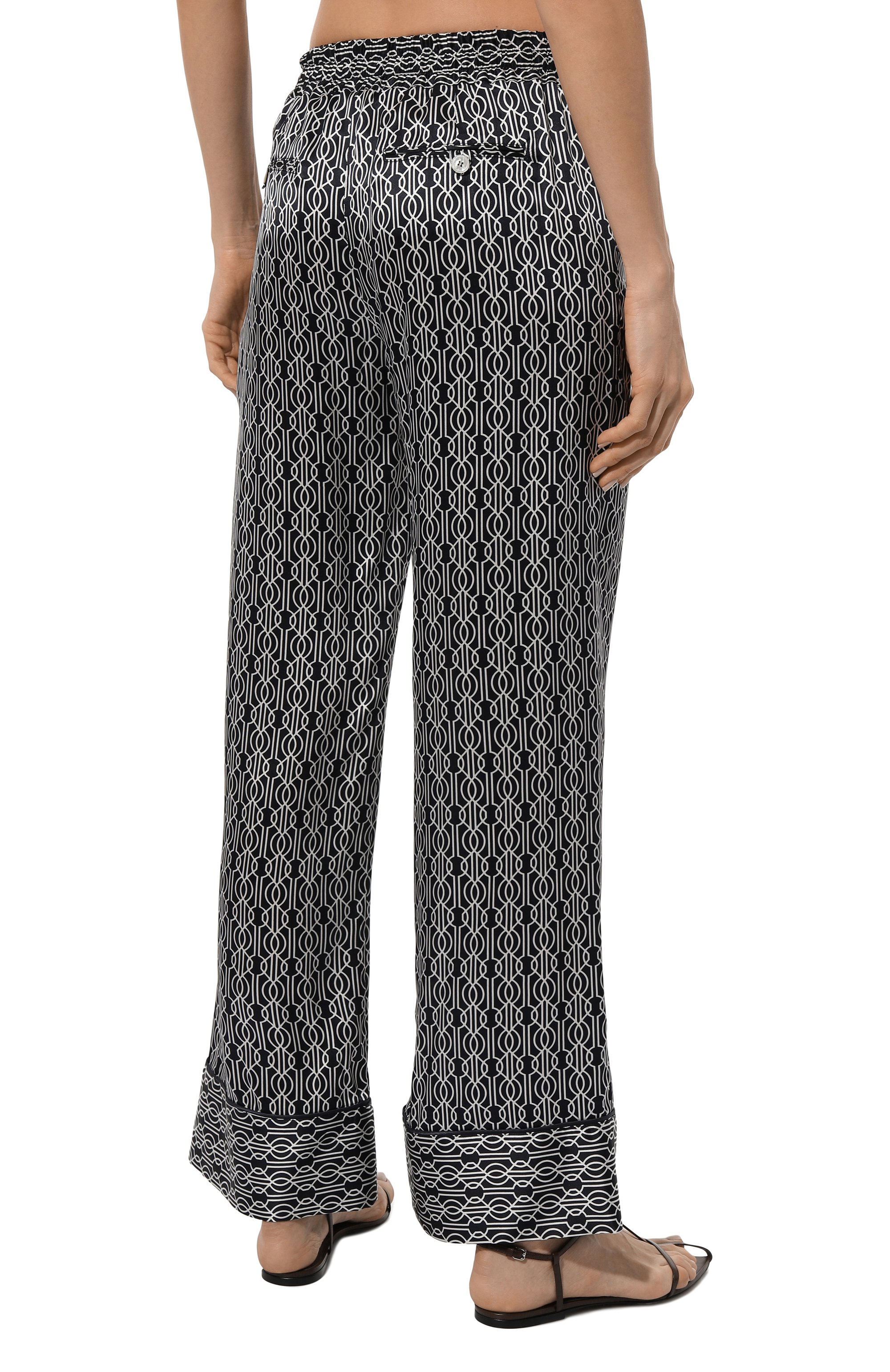 Атласные брюки KITON, арт. D57119K0978C, фото 4