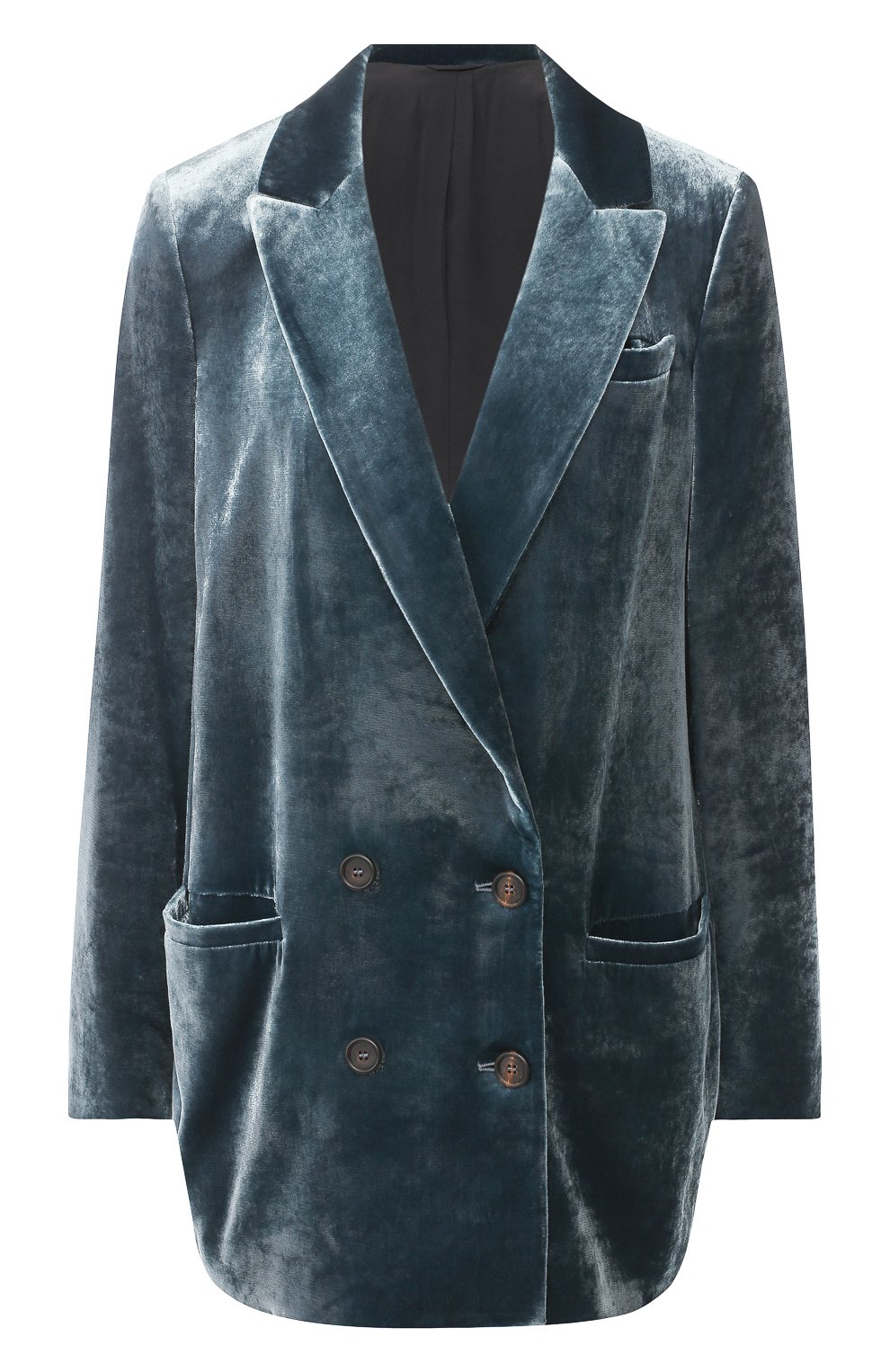 Двубортный бархатный жакет BRUNELLO CUCINELLI, арт. MA588M8654, фото 1