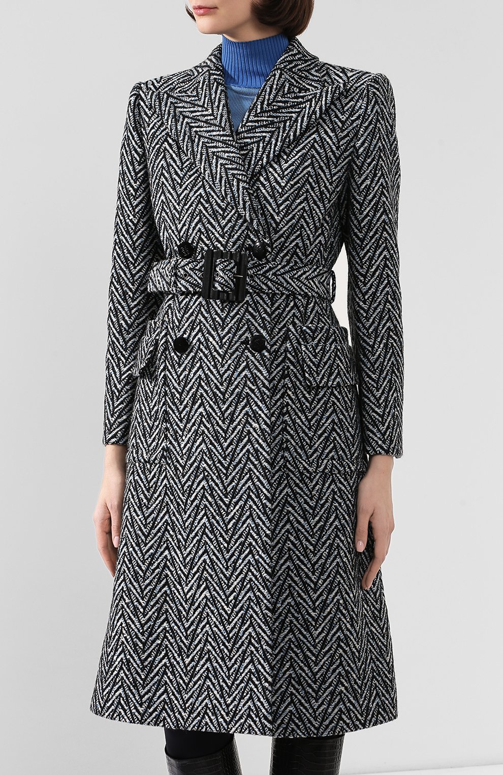 Шерстяное пальто GIVENCHY синего цвета по цене 341000 руб., арт. BWC05K12BA, фото 3 Шерстяное пальто GIVENCHY, арт. BWC05K12BA, фото 3