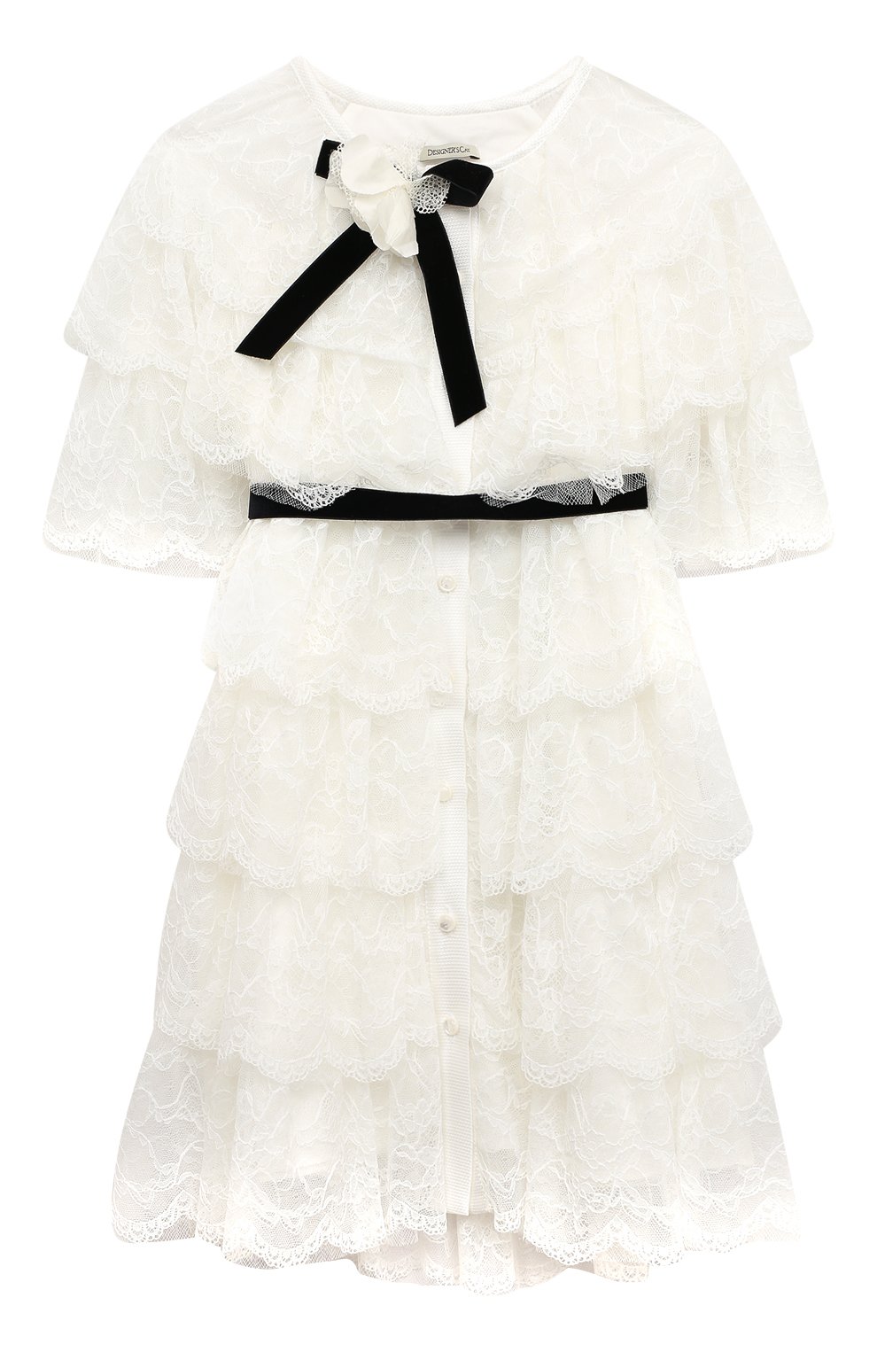 Платье DESIGNERS CAT белого цвета по цене 49950 руб., арт. 100000K01001194/10A-12A, фото 1 Платье DESIGNERS CAT, арт. 100000K01001194/10A-12A, фото 1