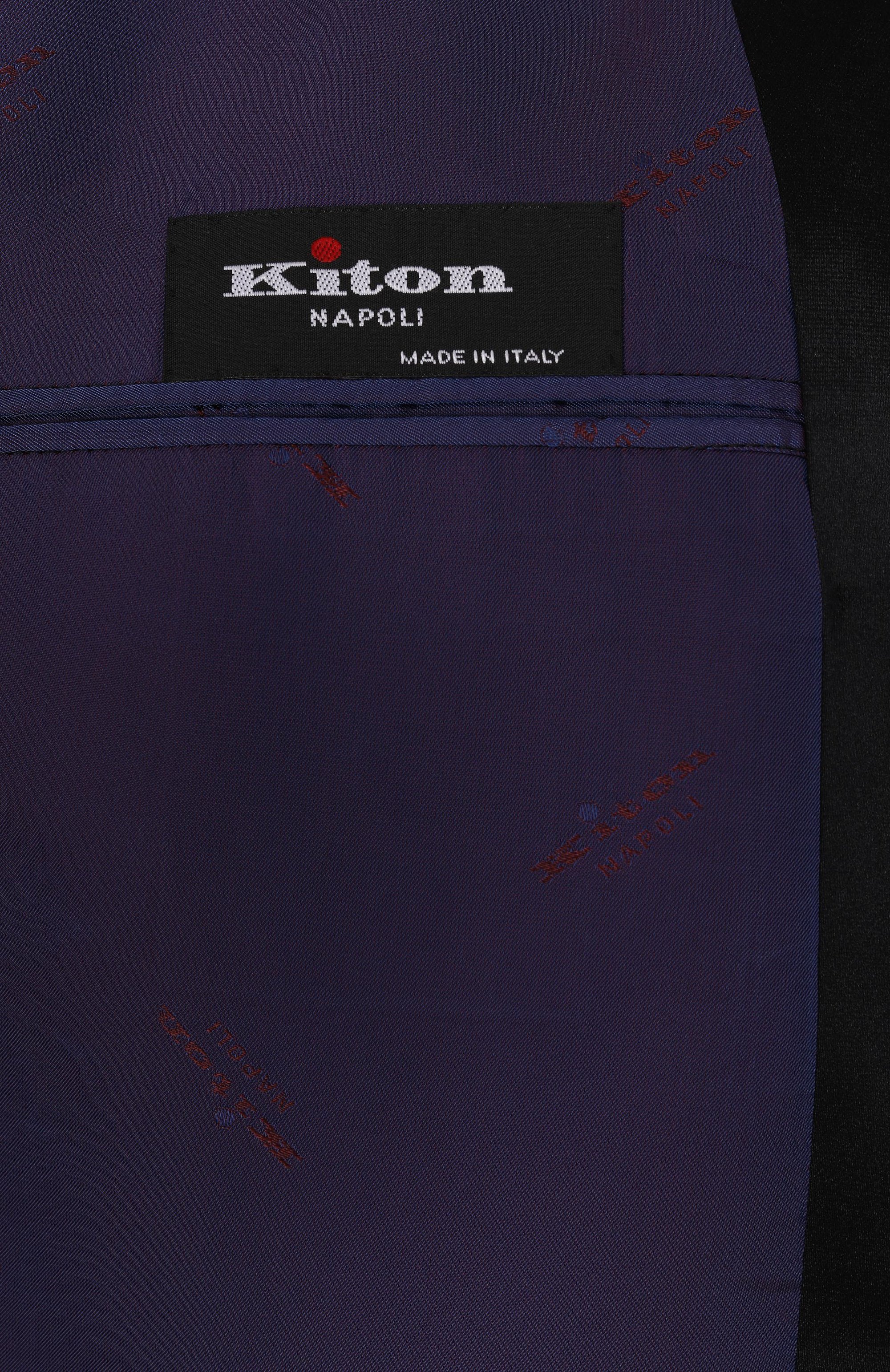 Смокинг из шерсти и шелка KITON, арт. UASM862K0614E17_60-66, фото 7