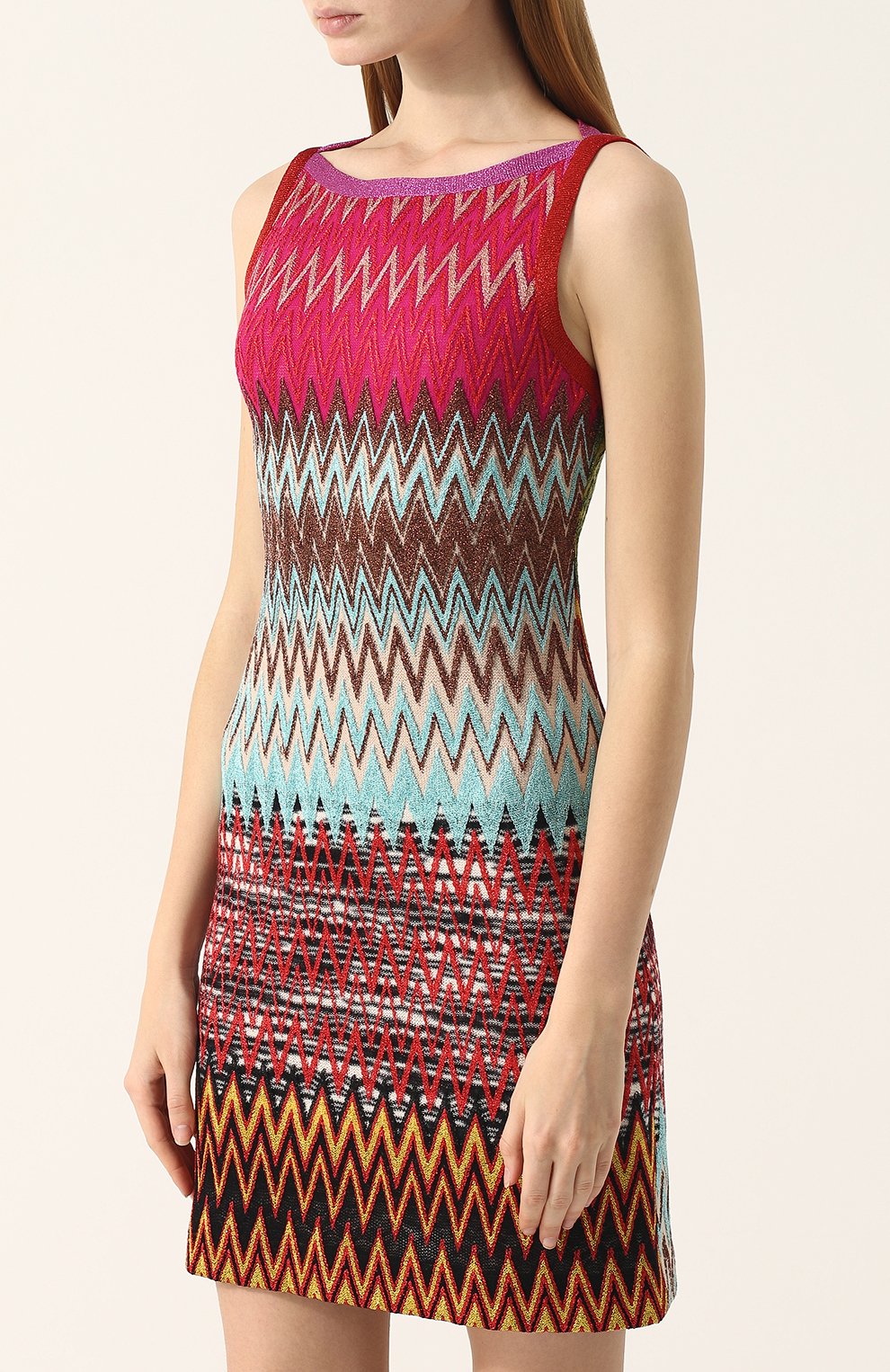 Приталенное вязаное мини-платье MISSONI, арт. E18.MD.210273, фото 3