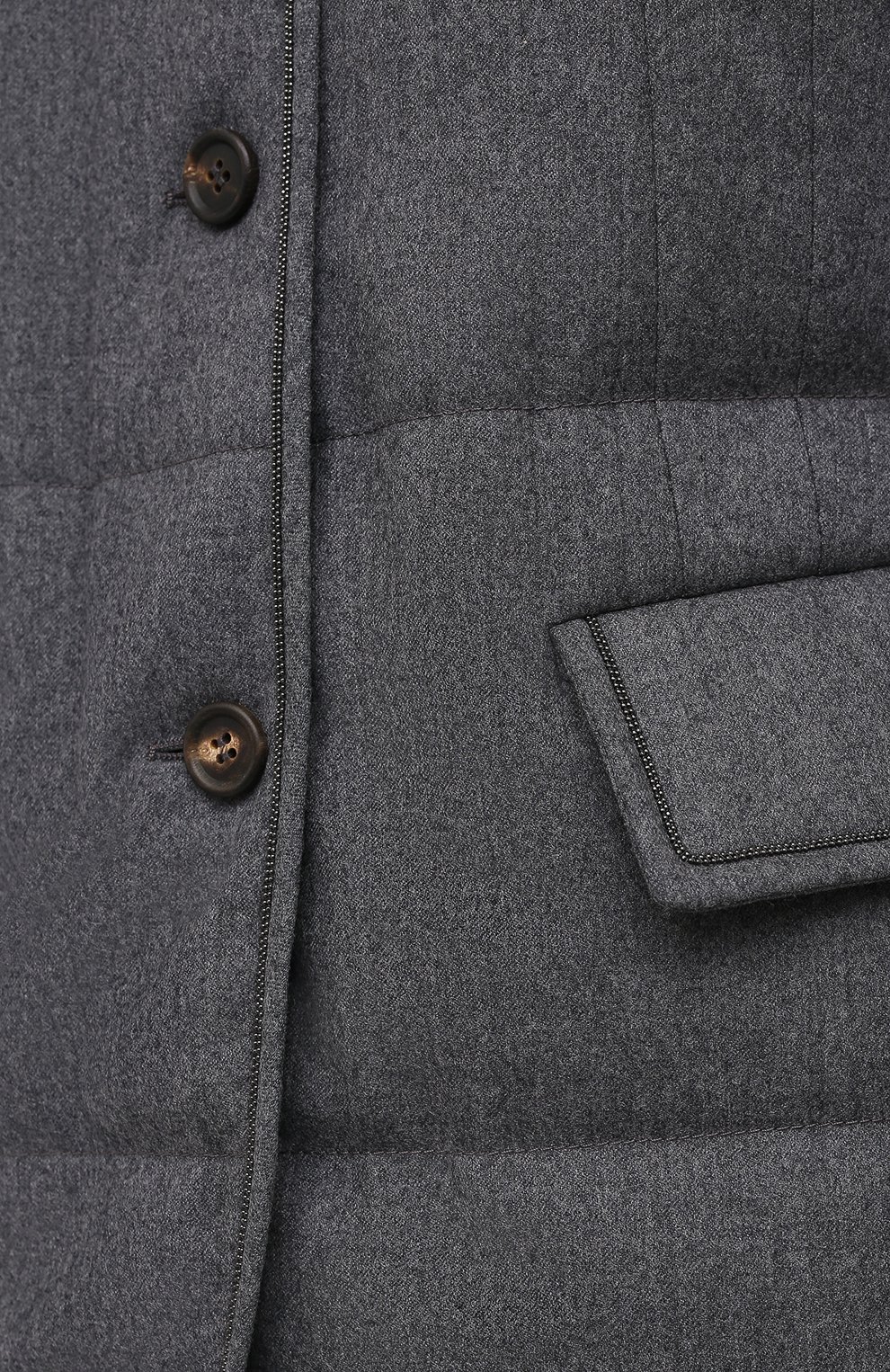 Пуховая куртка BRUNELLO CUCINELLI серого цвета по цене 398000 руб., арт. MT2268976, фото 5 Пуховая куртка BRUNELLO CUCINELLI, арт. MT2268976, фото 5