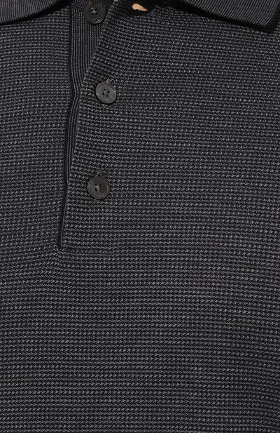 Поло из хлопка и шелка ZEGNA, арт. UC381A6/C748B09, фото 5