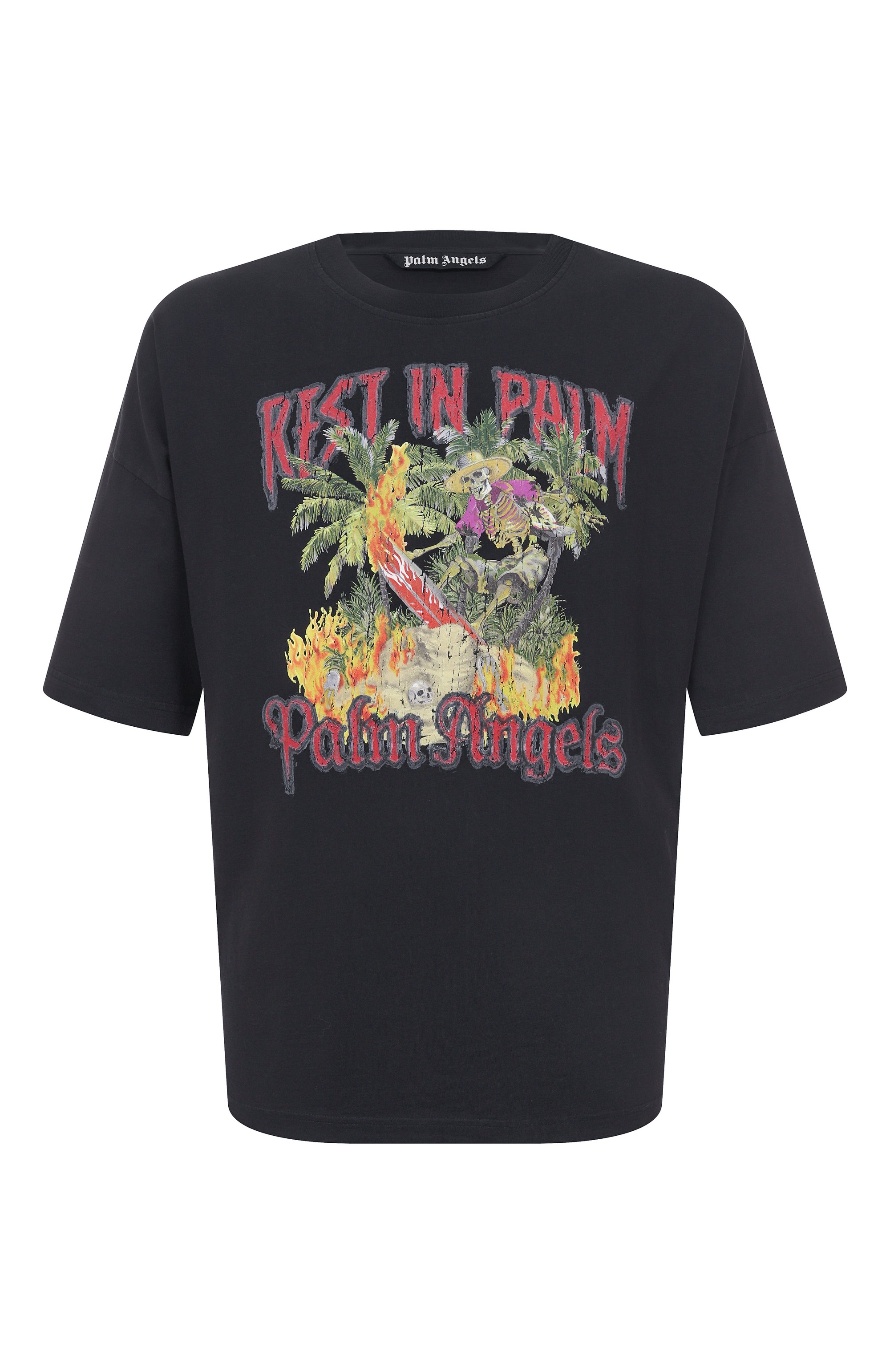 Хлопковая футболка PALM ANGELS, арт. PMAA10DF25JER006, фото 1