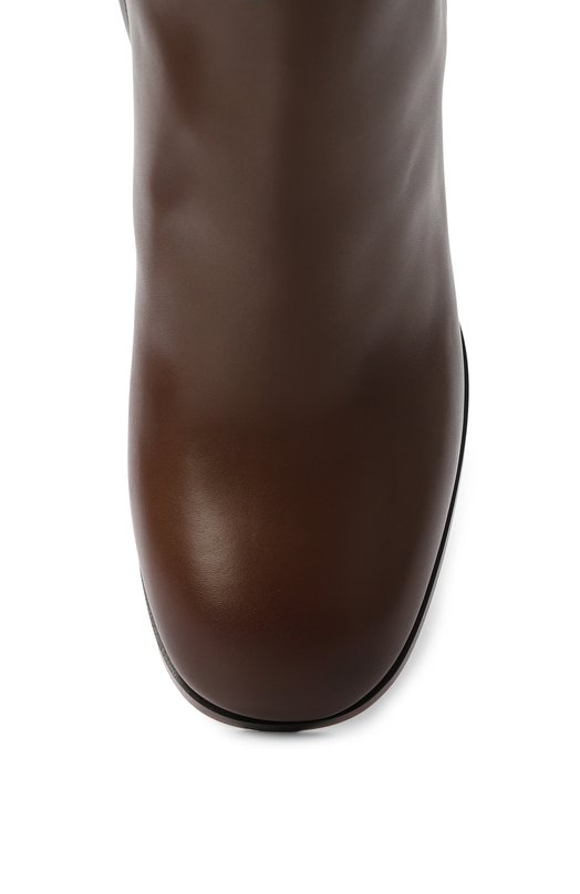 Кожаные ботильоны Santoni WTNG71742HI3HDYL Коричневый  WTNG71742HI3HDYL Фото 6