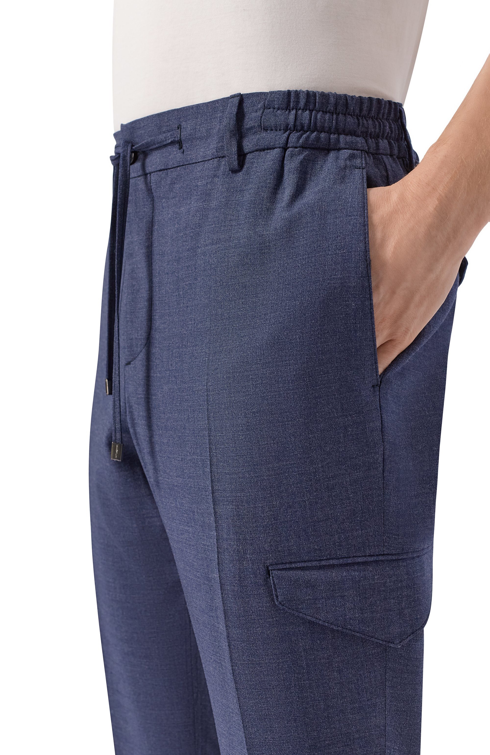 Брюки-карго из шерсти и вискозы BERWICH, арт. SUB25/ZG1350, фото 5