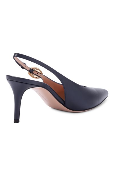 Кожаные туфли GIANVITO ROSSI темно-синего цвета по цене 125500 руб., арт. G95635.70RIC.NAPDENI, фото 5 Кожаные туфли GIANVITO ROSSI, арт. G95635.70RIC.NAPDENI, фото 5