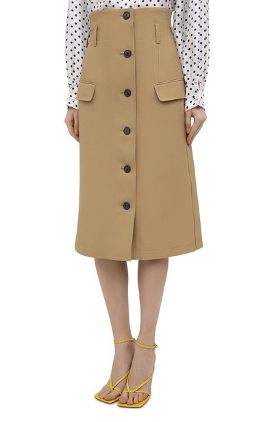 Хлопковая юбка VICTORIA BECKHAM, арт. 1121WSK002231C, фото 3