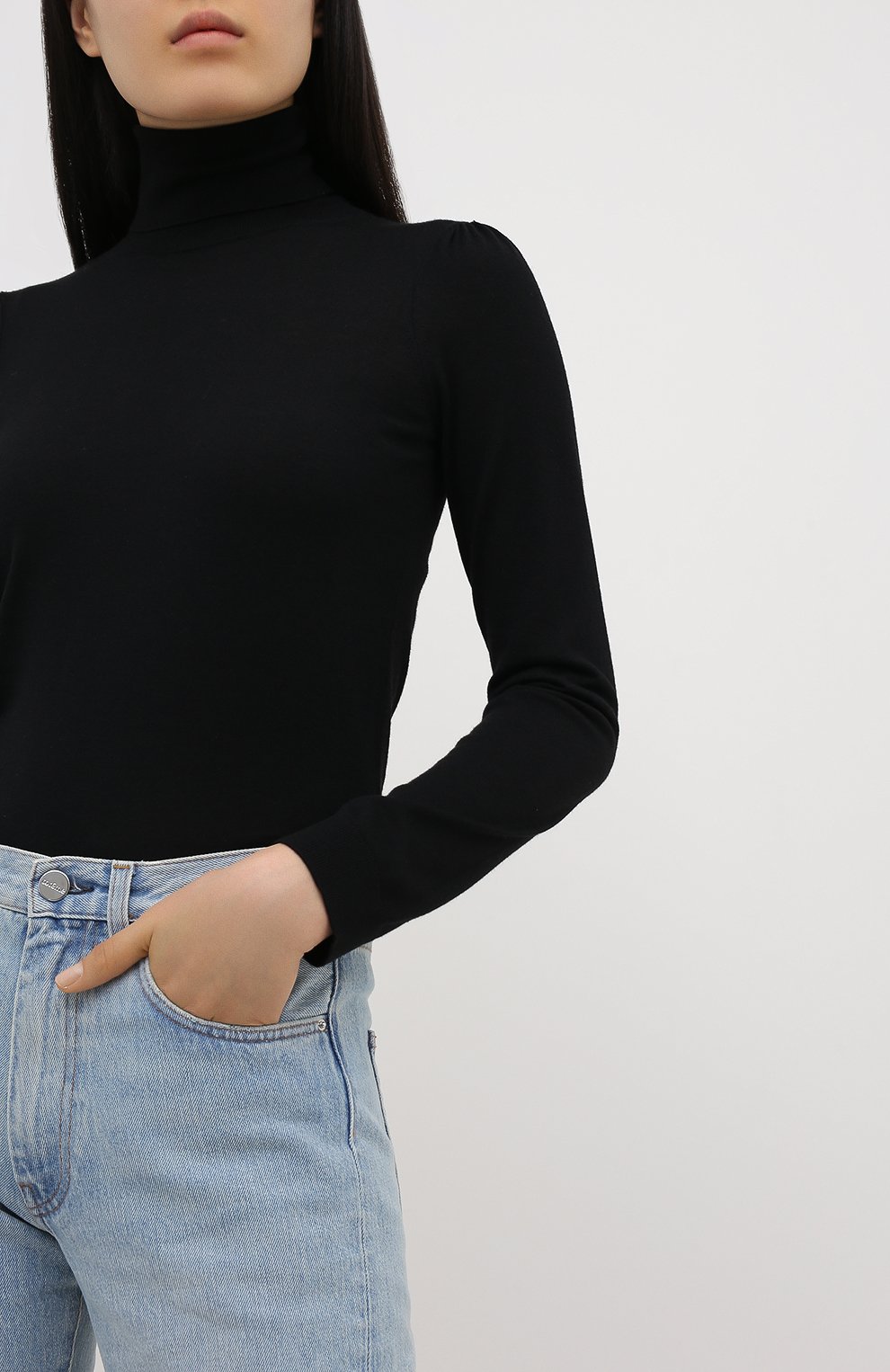 Водолазка REDVALENTINO черного цвета по цене 54550 руб., арт. UR3KC02A/545, фото 3 Водолазка REDVALENTINO, арт. UR3KC02A/545, фото 3