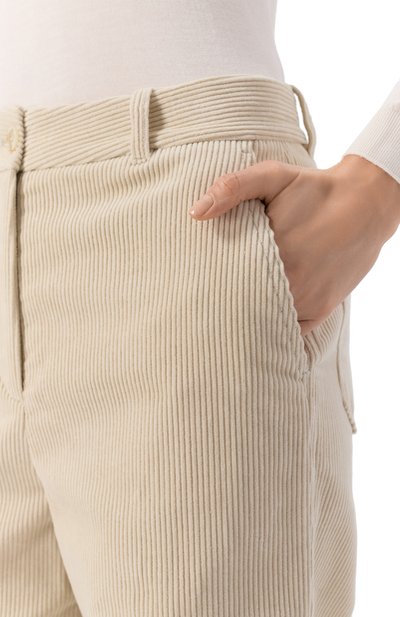 Вельветовые брюки DUNST кремового цвета по цене 14650 руб., арт. UDPA5D222CR, фото 5 Вельветовые брюки DUNST, арт. UDPA5D222CR, фото 5