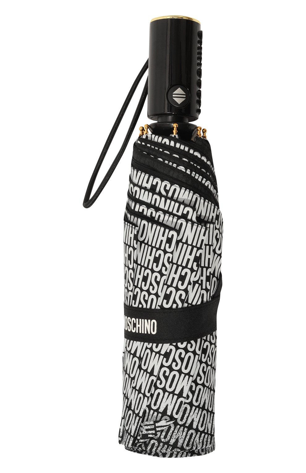 Складной зонт MOSCHINO черного цвета по цене 9895 руб., арт. 8444 0PENCL0SE, фото 4 Складной зонт MOSCHINO, арт. 8444 0PENCL0SE, фото 4