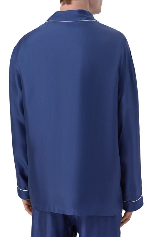 Шелковая рубашка Kiton UNWM011K0761H Синий  UNWM011K0761H Фото 4