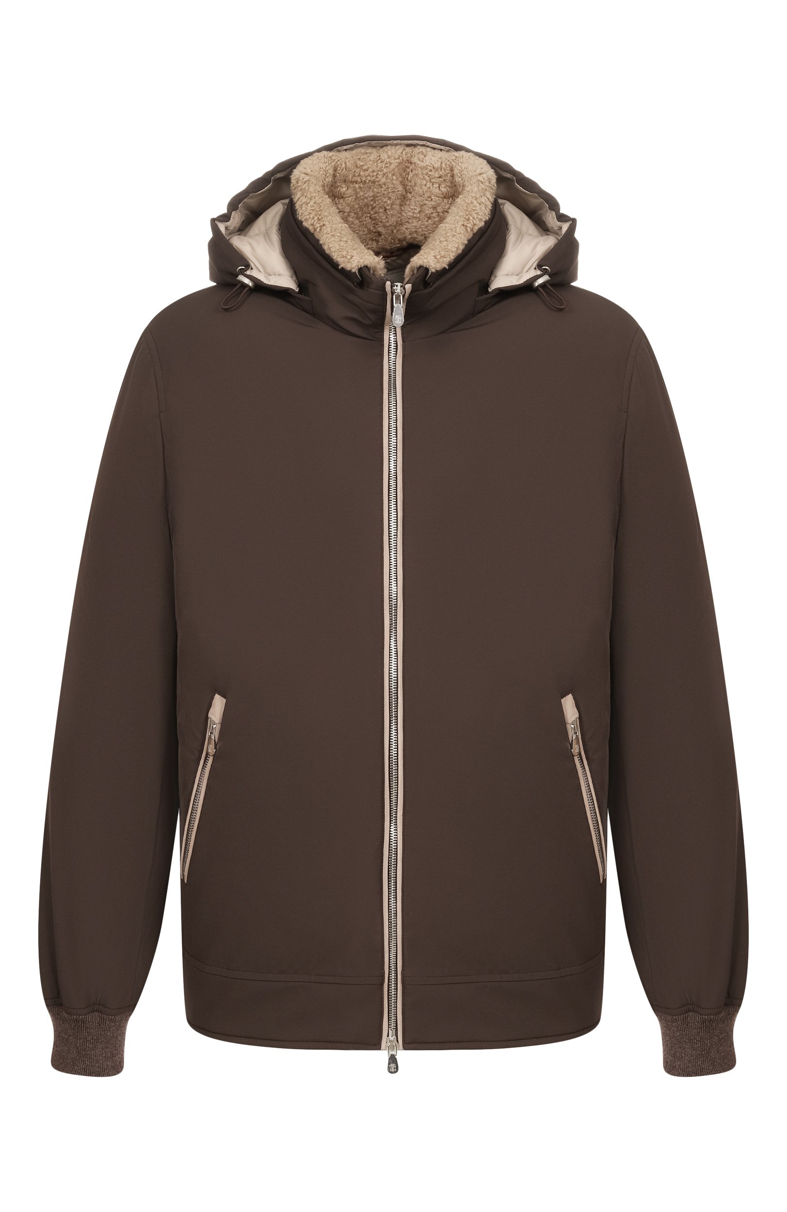 Куртка BRUNELLO CUCINELLI темно-коричневого цвета по цене 642500 руб., арт. MV4061606, фото 1 Куртка BRUNELLO CUCINELLI, арт. MV4061606, фото 1