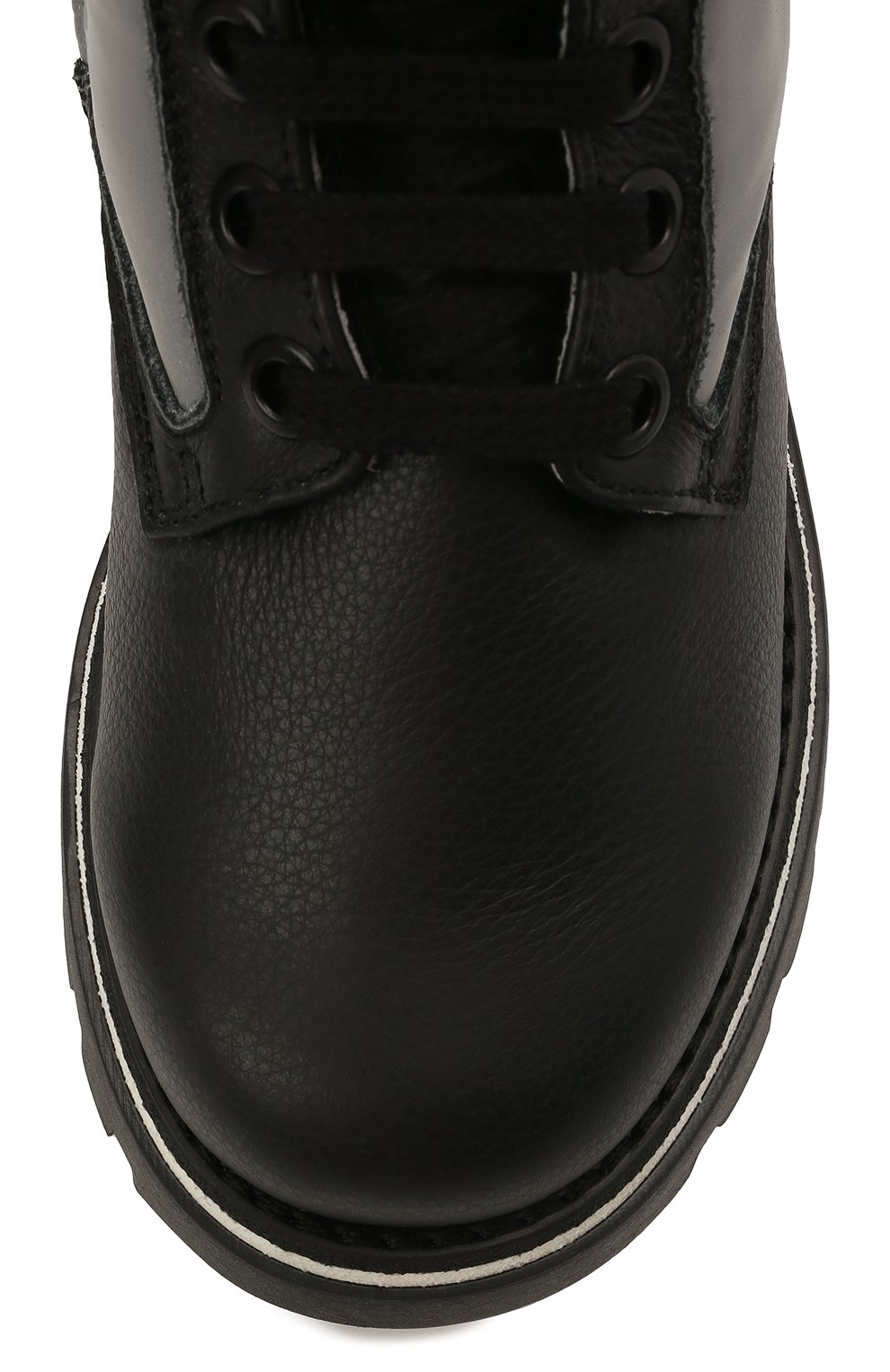 Кожаные ботинки MSGM KIDS, арт. 69185/RANGER/RIFRANGENT./18-27, фото 4