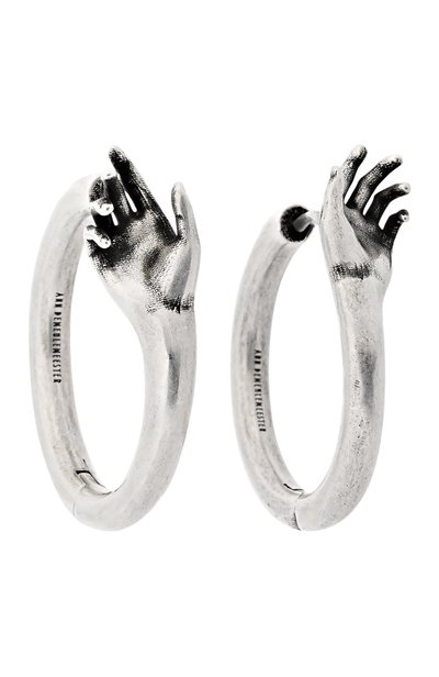 Серьги ANN DEMEULEMEESTER серебряного цвета по цене 65650 руб., арт. B0014304/0T018, фото 3 Серьги ANN DEMEULEMEESTER, арт. B0014304/0T018, фото 3