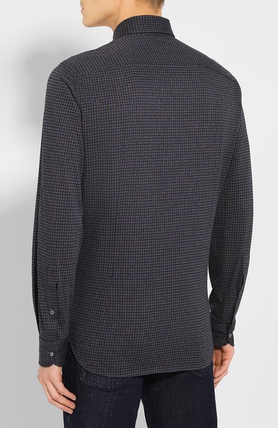 Хлопковая сорочка LORO PIANA, арт. FAI7796, фото 4