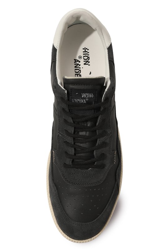 Кожаные кеды Mega T Hidnander Чёрный, фото 6