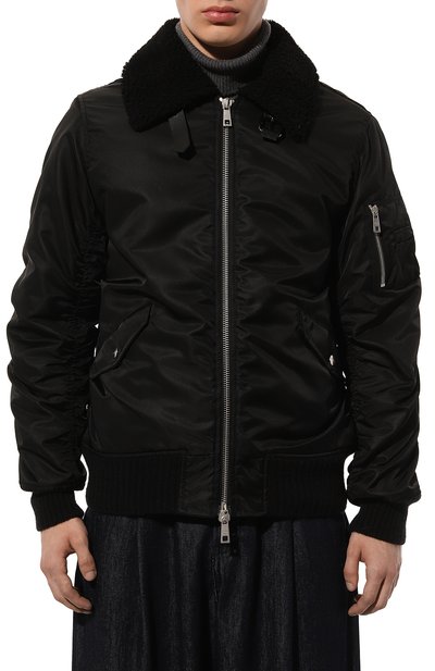 Бомбер GIORGIO BRATO черного цвета по цене 87550 руб., арт. TX25F1603, фото 3 Бомбер GIORGIO BRATO, арт. TX25F1603, фото 3