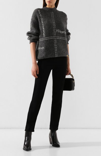 Шерстяной свитер STELLA MCCARTNEY серого цвета по цене 72800 руб., арт. 575143/S2109, фото 2 Шерстяной свитер STELLA MCCARTNEY, арт. 575143/S2109, фото 2