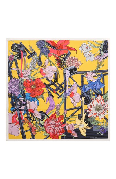 Шелковый платок color code RADICAL CHIC разноцветного цвета по цене 19760 руб., арт. 672281.07.02, фото 4 Шелковый платок color code RADICAL CHIC, арт. 672281.07.02, фото 4