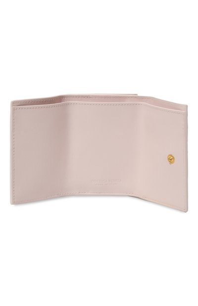 Кожаное портмоне BOTTEGA VENETA розового цвета по цене 68550 руб., арт. 690568/VCPP3, фото 3 Кожаное портмоне BOTTEGA VENETA, арт. 690568/VCPP3, фото 3