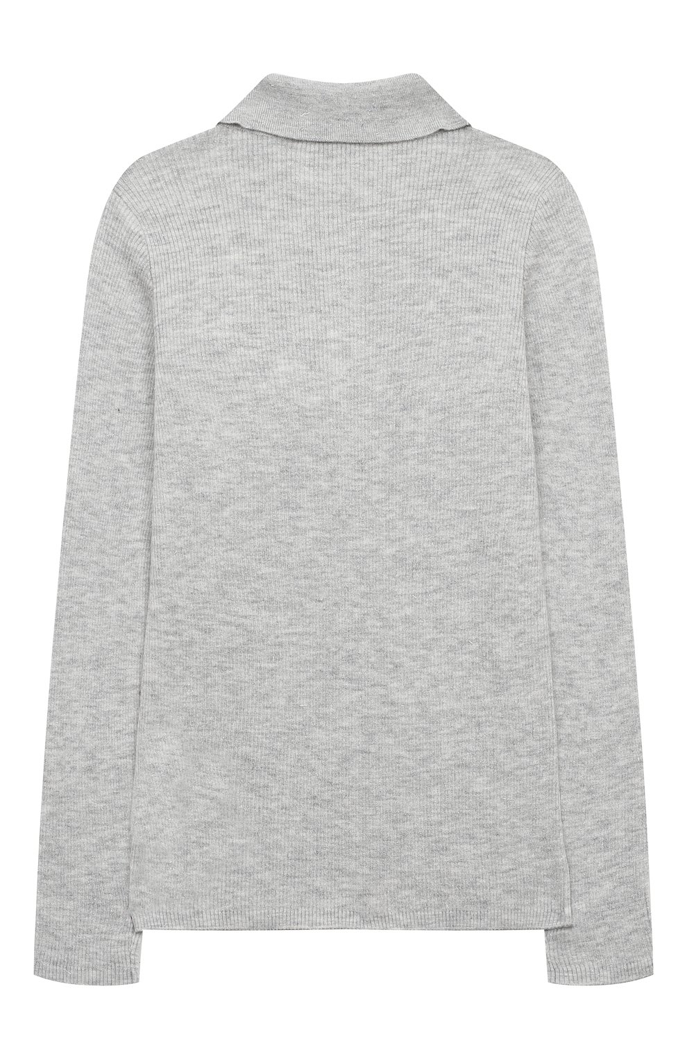 Поло из кашемира и вискозы BRUNELLO CUCINELLI светло-серого цвета по цене 63650 руб., арт. B9AM81805B, фото 2 Поло из кашемира и вискозы BRUNELLO CUCINELLI, арт. B9AM81805B, фото 2