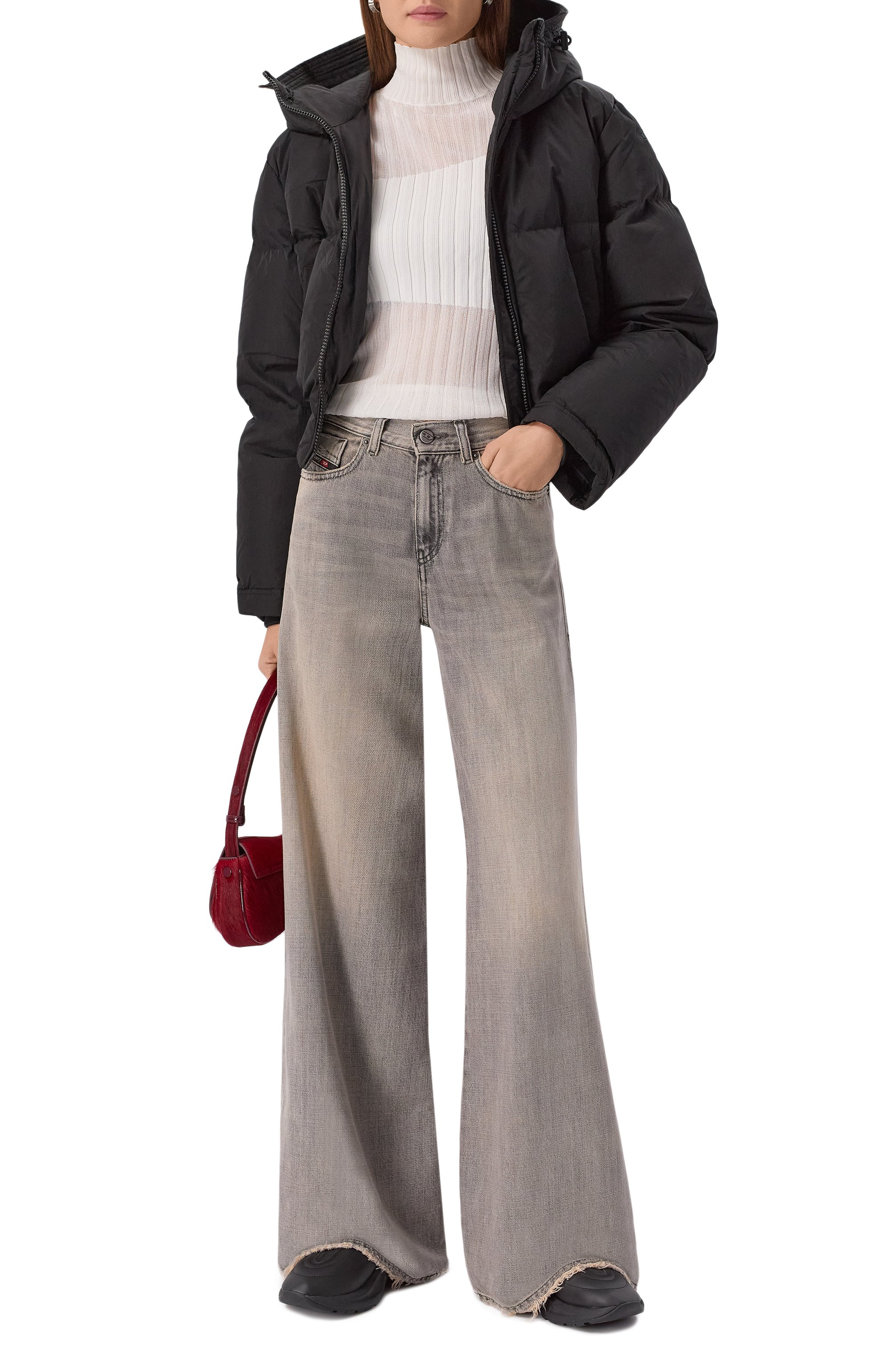 Полусапоги s-d-runner x DIESEL черного цвета по цене 33050 руб., арт. Y03549/PR003, фото 3 Полусапоги s-d-runner x DIESEL, арт. Y03549/PR003, фото 3