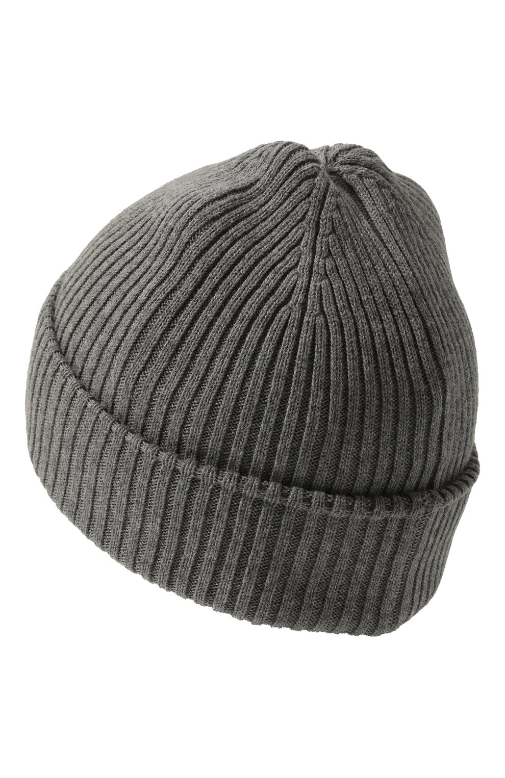 Хлопковая шапка HUGO серого цвета по цене 5515 руб., арт. G00259, фото 2 Хлопковая шапка HUGO, арт. G00259, фото 2