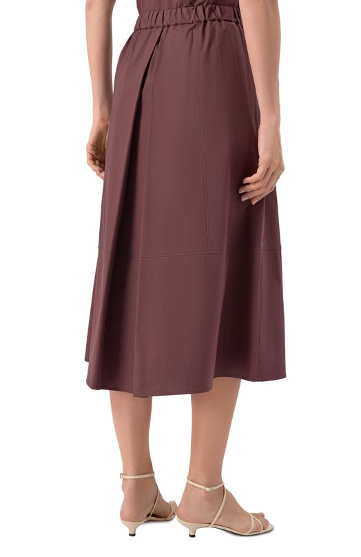 Хлопковая юбка Antonelli Firenze Q9715/135B Коричневый  Q9715/135B Фото 4