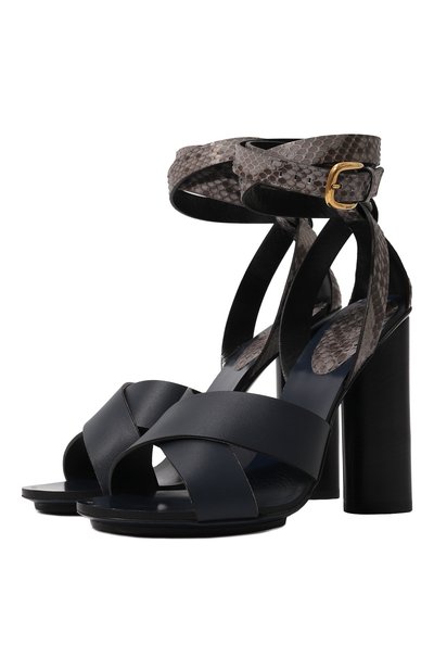 Кожаные босоножки GUCCI, арт. 381393 AEMU0, фото 1