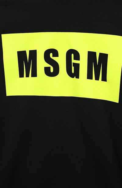 Хлопковое худи MSGM KIDS, арт. MS029320, фото 3