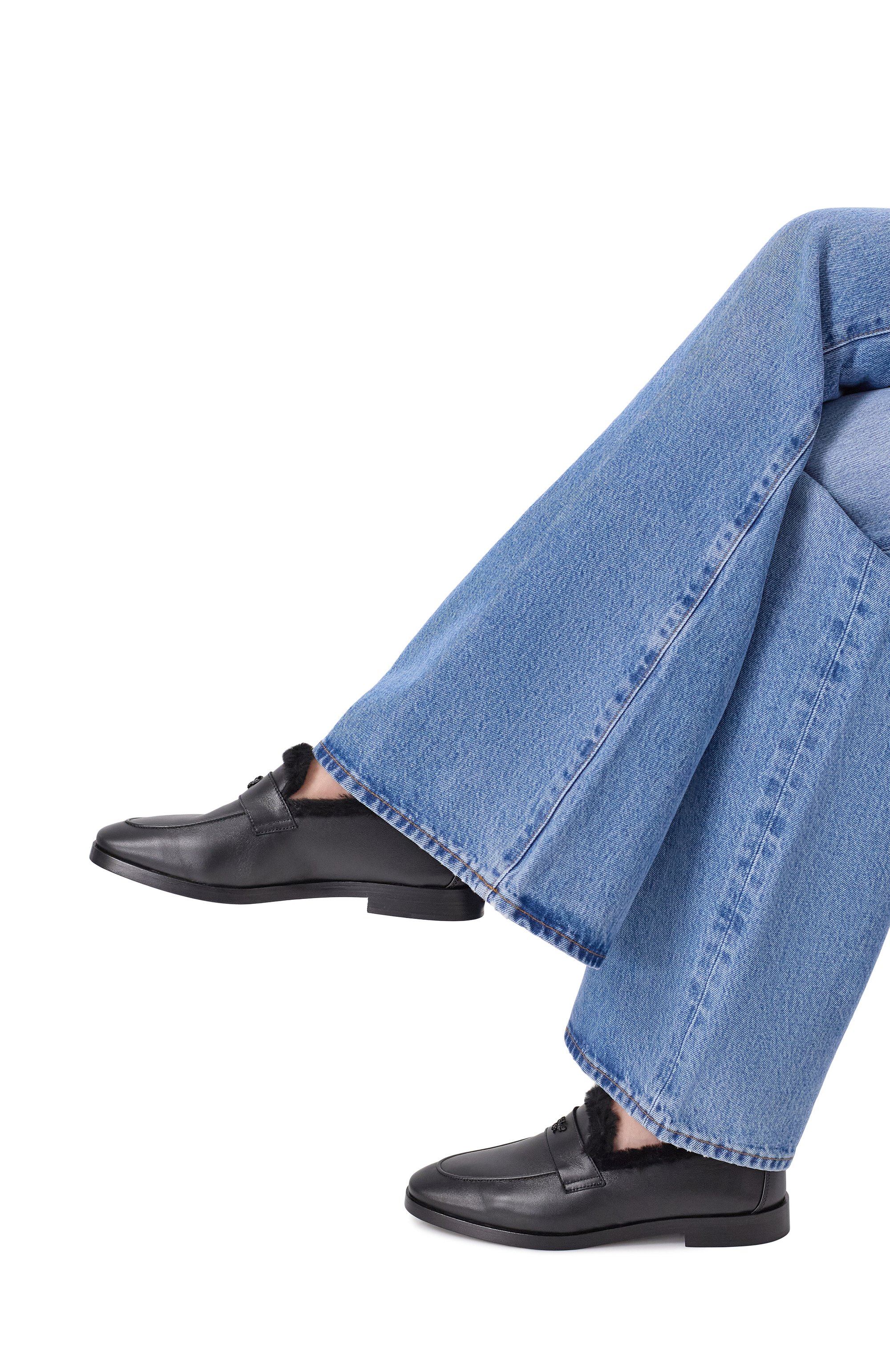 Кожаные лоферы BOUGEOTTE, арт. LFS-LECSNA/SHEAINP-BLA, фото 3