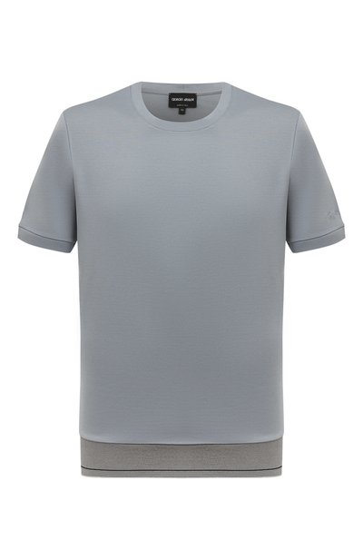 Мужская хлопковая футболка GIORGIO ARMANI, арт. 3DSM52/SJFBZ