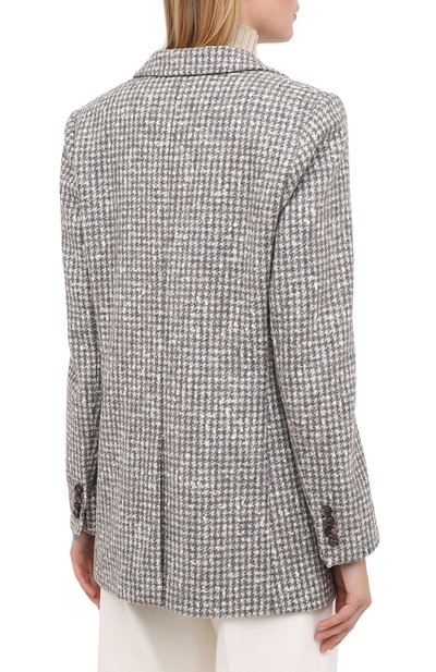 Шерстяной жакет KITON серого цвета по цене 334000 руб., арт. D48523K05T24, фото 5 Шерстяной жакет KITON, арт. D48523K05T24, фото 5