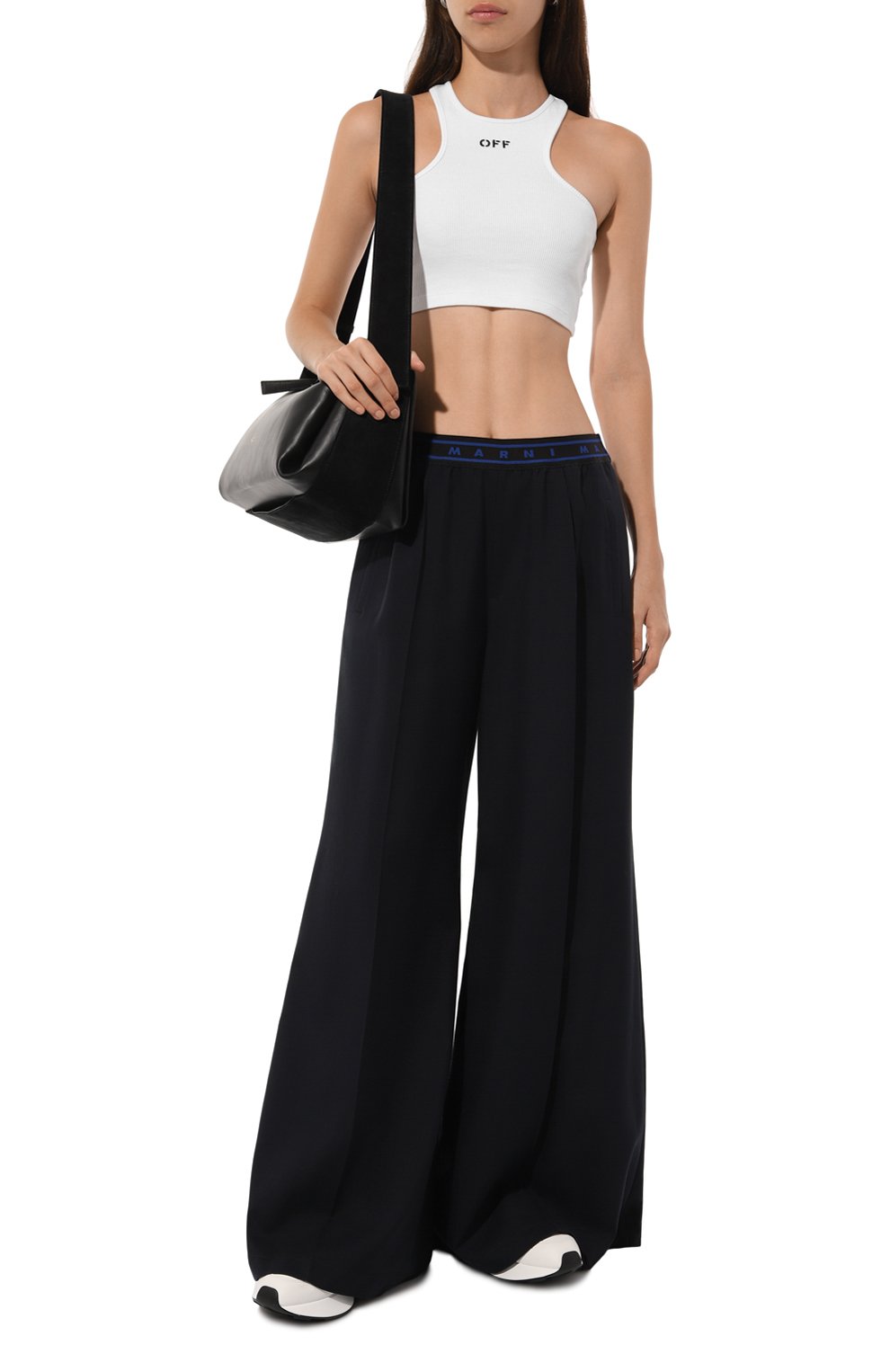 Шерстяные брюки MARNI, арт. PAMA0428U2/TW839, фото 2