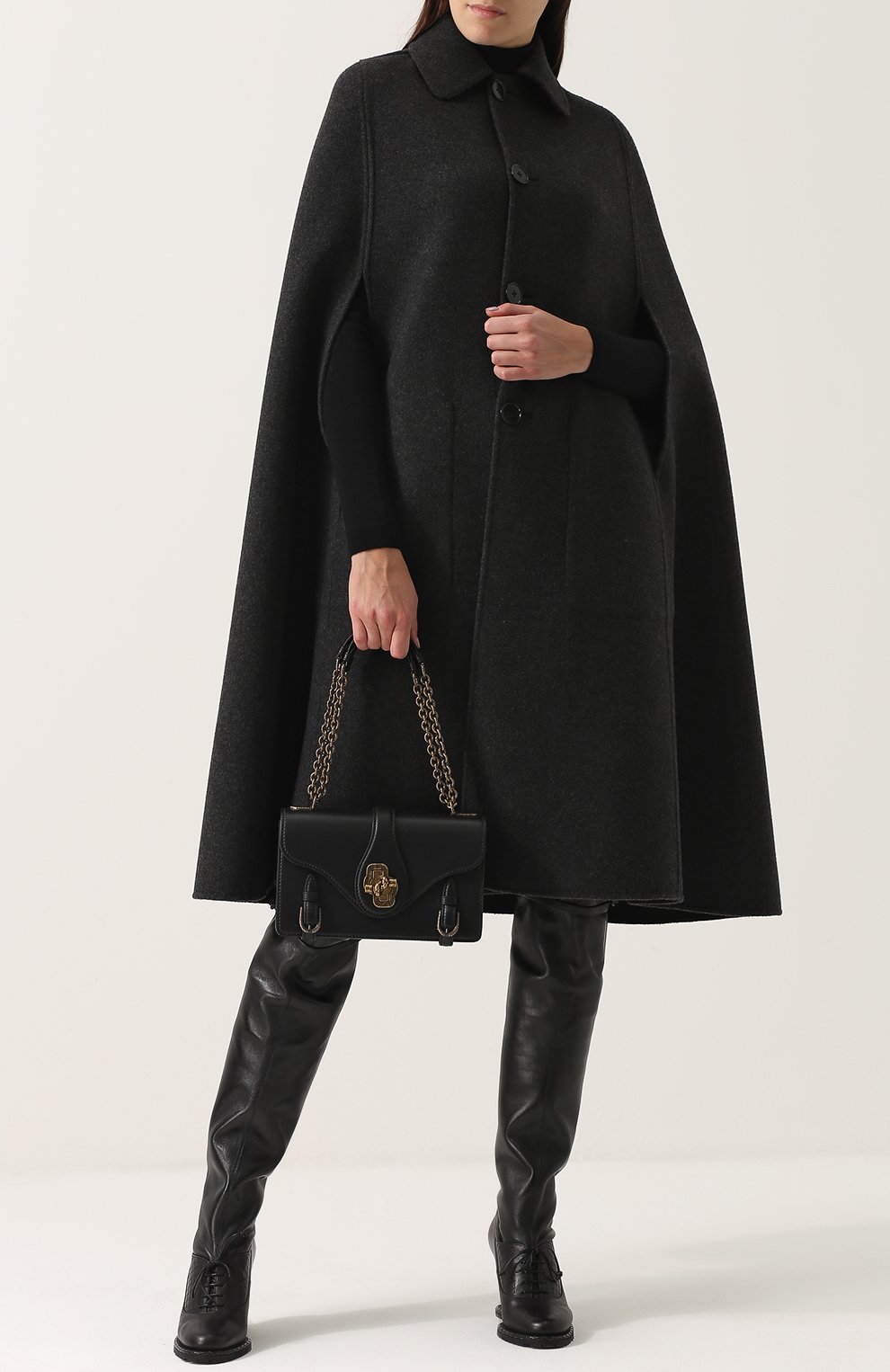 Кашемировый кейп с отложным воротником BOTTEGA VENETA, арт. 471848/V0KA1, фото 2