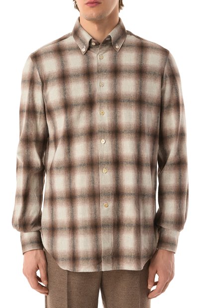 Хлопковая рубашка KITON, арт. UCIH0903402, фото 3