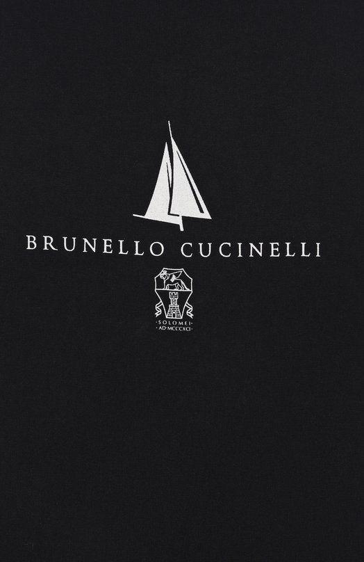 Хлопковая футболка Brunello Cucinelli M0B138476P Синий  M0B138476P Фото 6