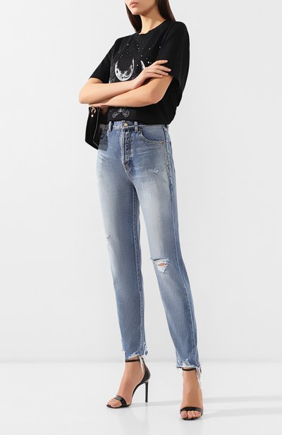 Джинсы с потертостями SAINT LAURENT, арт. 561545/YE852, фото 2