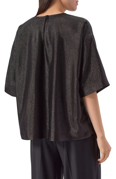 Топ из вискозы BOSS черного цвета по цене 27950 руб., арт. 50548890, фото 4 Топ из вискозы BOSS, арт. 50548890, фото 4