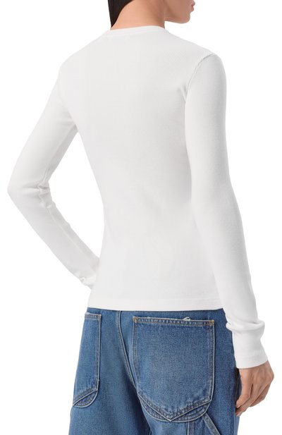 Хлопковый лонгслив OFF-WHITE, арт. 0WAD136S26JER001, фото 4