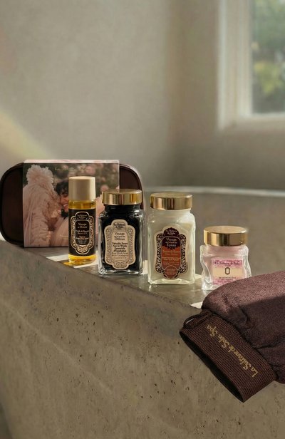 Набор с косметичкой «церемония хаммам» (2x100+2x50ml+1шт.) LA SULTANE DE SABA бесцветного цвета по цене 20200 руб., арт. 3700448608130, фото 3 Набор с косметичкой «церемония хаммам» (2x100+2x50ml+1шт.) LA SULTANE DE SABA, арт. 3700448608130, фото 3