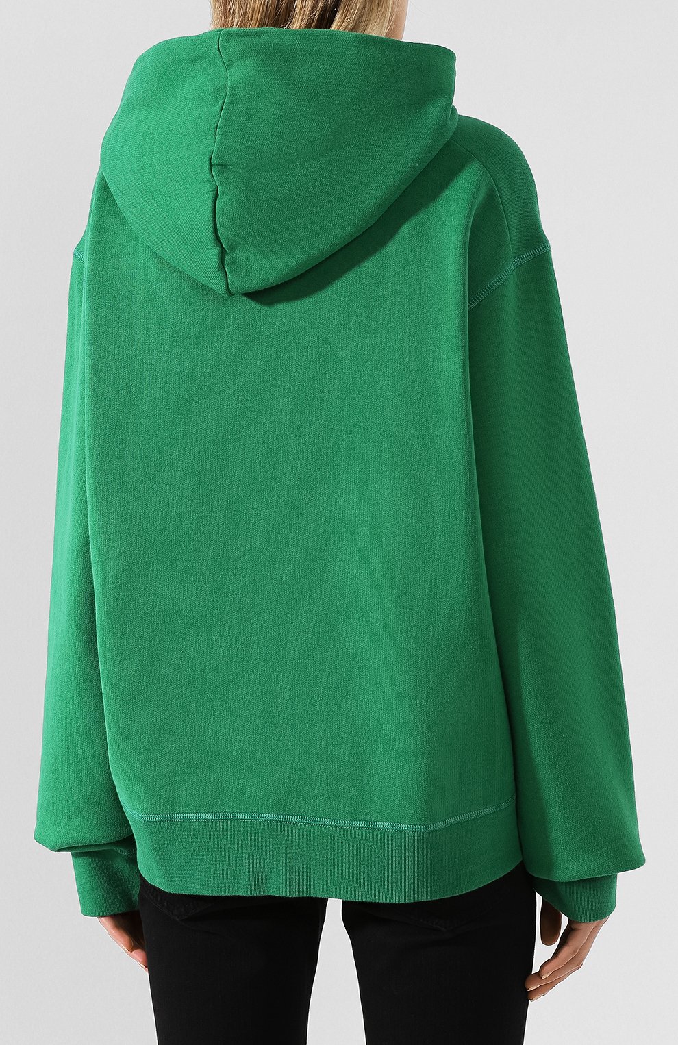 Хлопковое худи DSQUARED2 зеленого цвета по цене 26150 руб., арт. S80GU0002/S25042, фото 4 Хлопковое худи DSQUARED2, арт. S80GU0002/S25042, фото 4