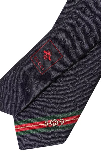 Шелковый галстук GUCCI, арт. 624057 4E002, фото 4