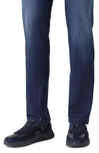 Кожаные кроссовки innova SANTONI, арт. MBIG22112N0TTK0H, фото 3